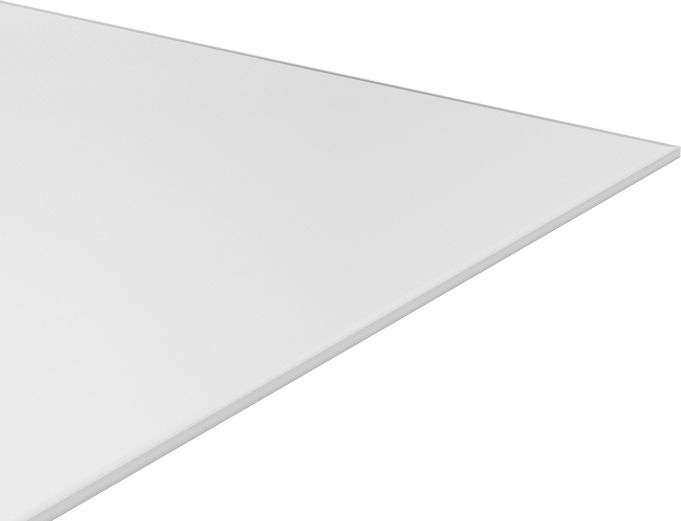 Kimyasala Dayanıklı Slippery Teflon® PTFE Sheet, White, 3/8" Kalınlık, 48" Genişlik, 48" Uzunluk