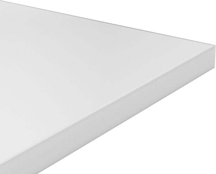Kimyasala Dayanıklı Slippery Teflon® PTFE Sheet, White, 5/8" Kalınlık, 12" Genişlik, 12" Uzunluk