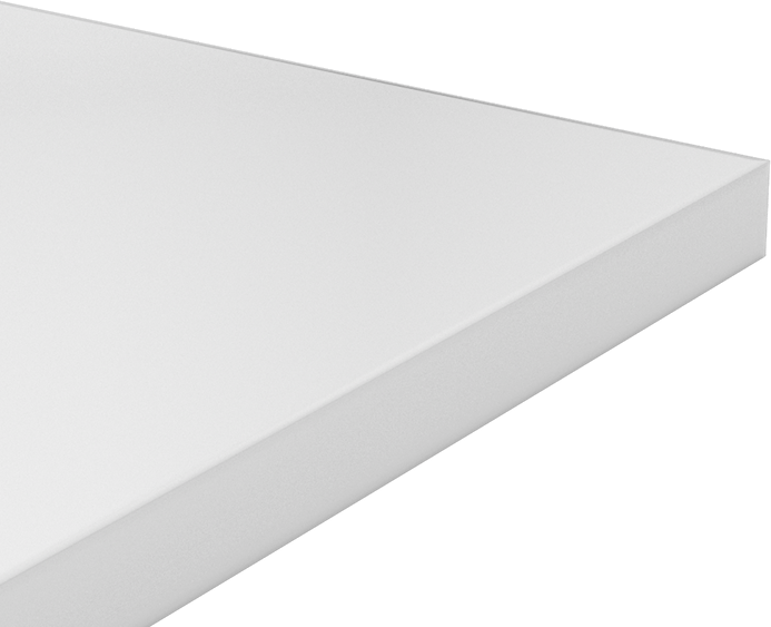Kimyasala Dayanıklı Slippery Teflon® PTFE Sheet, White, 3/4" Kalınlık, 12" Genişlik, 12" Uzunluk