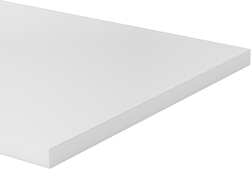 Kimyasala Dayanıklı Slippery Teflon® PTFE Sheet, White, 5/8" Kalınlık, 12" Genişlik, 24" Uzunluk