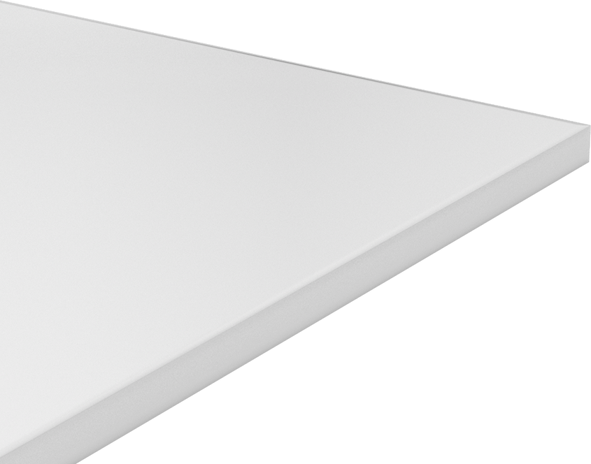 Kimyasala Dayanıklı Slippery Teflon® PTFE Sheet, White, 3/4" Kalınlık, 24" Genişlik, 24" Uzunluk