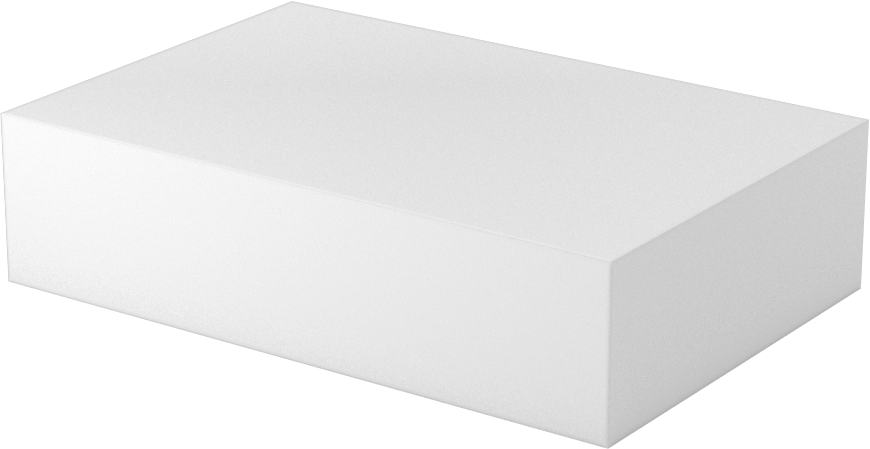 Teflon® PTFE'den Yapılmış Kaygan Levha, Beyaz, 3/4" Kalınlık, 2" Genişlik, 3" Uzunluk