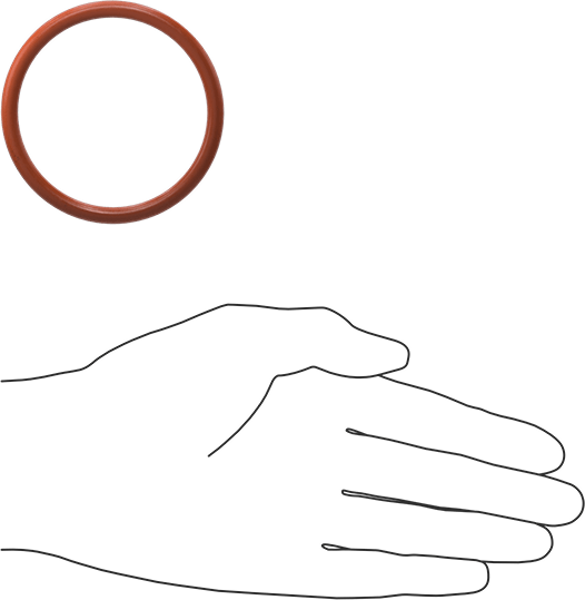 Yüksek Sıcaklık Silikon O-Ring, 3/16 Kesirli Genişlik, Dash Numarası 332