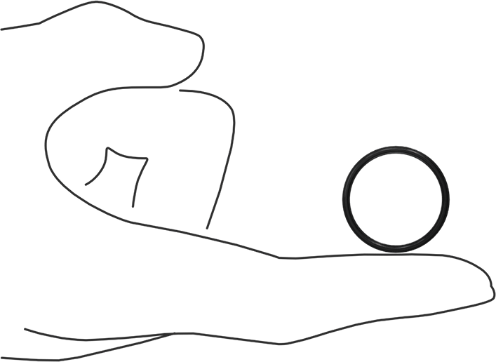 Çift X Profilli Yağa Dayanıklı Buna-N O-Ring, 1/16 Kesirli Genişlik, Dash Numarası 020