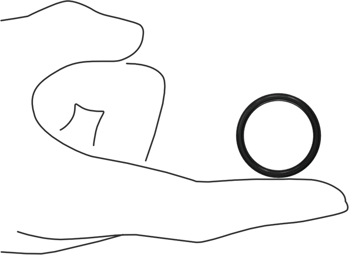 Çift X Profilli Yağa Dayanıklı Buna-N O-Ring, 3/32 Kesirli Genişlik, Dash Numarası 119