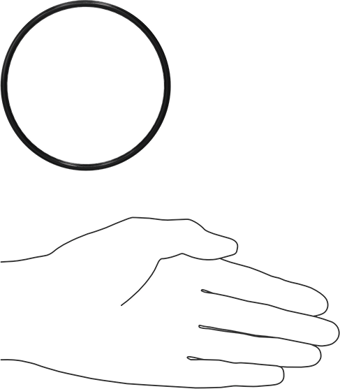 Çift X Profilli Yağa Dayanıklı Buna-N O-Ring, 1/8 Kesirli Genişlik, Dash Numarası 237