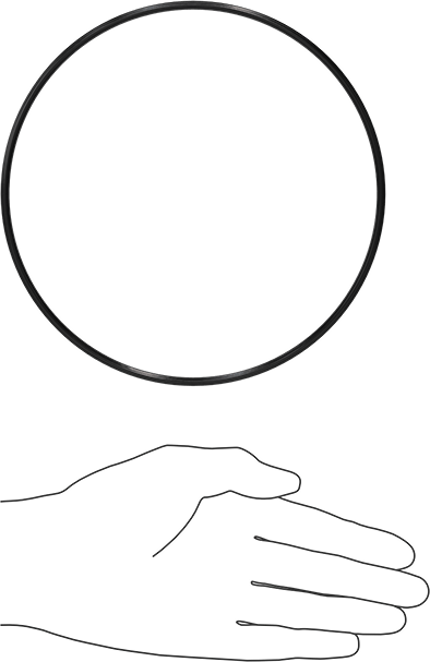 Çift X Profilli Yağa Dayanıklı Buna-N O-Ring, 1/8 Kesirli Genişlik, Dash Numarası 259