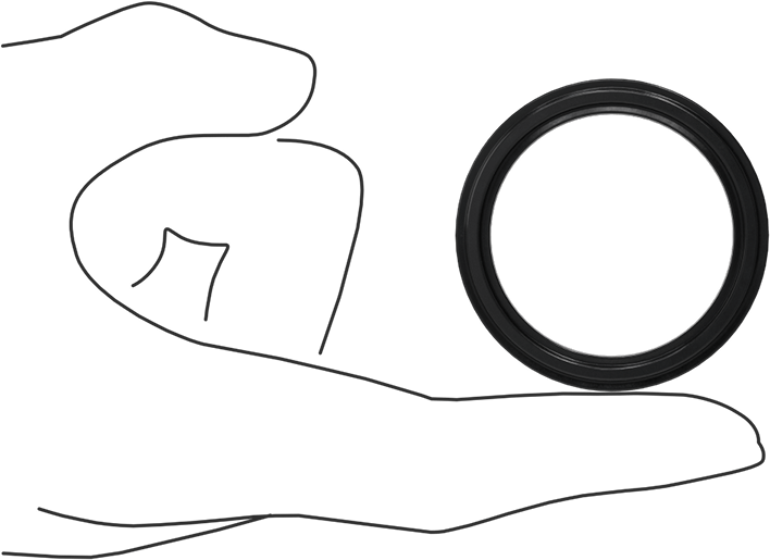 Çift X Profilli Yağa Dayanıklı Buna-N O-Ring, 3/16 Kesirli Genişlik, Dash Numarası 325