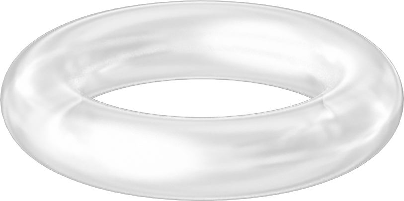 Yüksek Sıcaklık Temiz Oda Silikon O-Ring, 1/16 Kesirli Genişlik, Dash Numarası 009