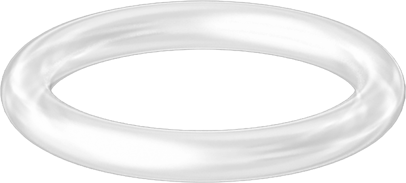 Yüksek Sıcaklık Temiz Oda Silikon O-Ring, 1/16 Kesirli Genişlik, Dash Numarası 013