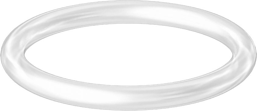 Yüksek Sıcaklık Temiz Oda Silikon O-Ring, 1/16 Kesirli Genişlik, Dash Numarası 016