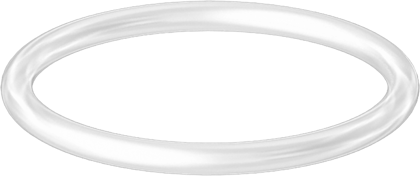 Yüksek Sıcaklık Temiz Oda Silikon O-Ring, 1/16 Kesirli Genişlik, Dash Numarası 019