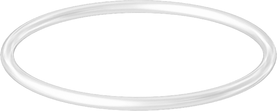 Yüksek Sıcaklık Temiz Oda Silikon O-Ring, 1/16 Kesirli Genişlik, Dash Numarası 028