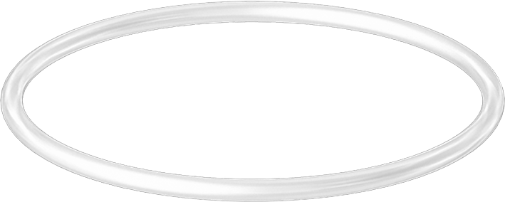 Yüksek Sıcaklık Temiz Oda Silikon O-Ring, 1/16 Kesirli Genişlik, Dash Numarası 029