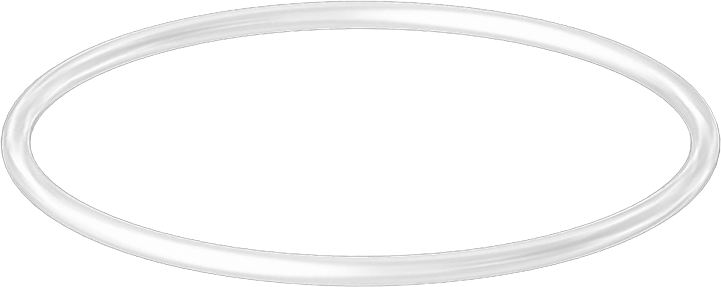 Yüksek Sıcaklık Temiz Oda Silikon O-Ring, 1/16 Kesirli Genişlik, Dash Numarası 030