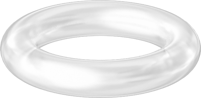 Yüksek Sıcaklık Temiz Oda Silikon O-Ring, 3/32 Kesirli Genişlik, Dash Numarası 110