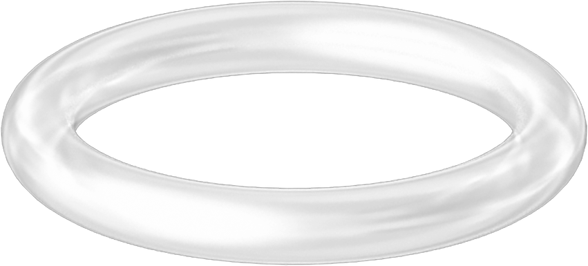 Yüksek Sıcaklık Temiz Oda Silikon O-Ring, 3/32 Kesirli Genişlik, Dash Numarası 114