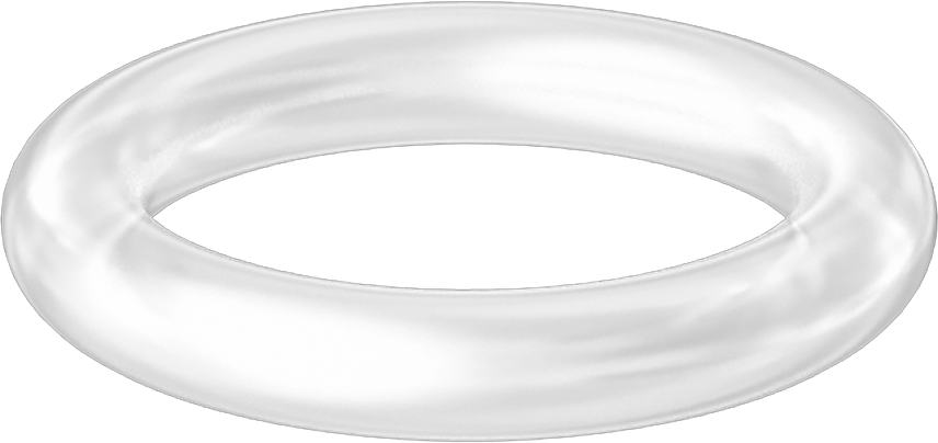 Yüksek Sıcaklık Temiz Oda Silikon O-Ring, 1/8 Kesirli Genişlik, Dash Numarası 208