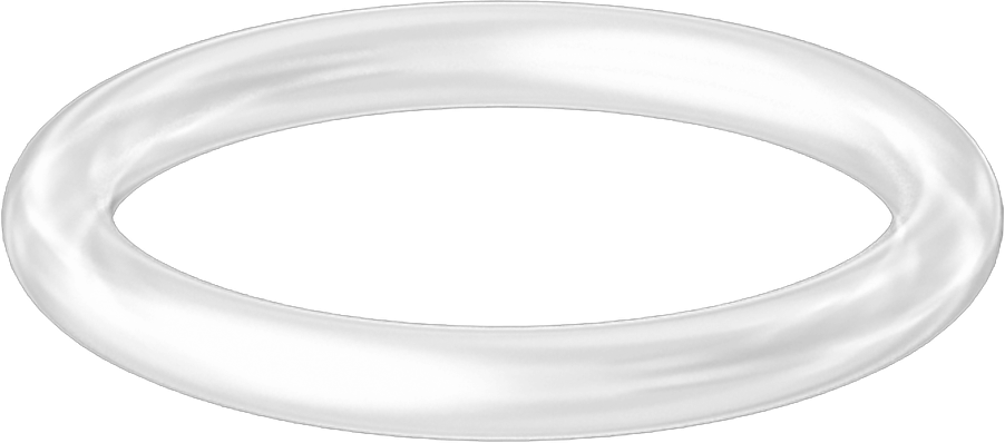 Yüksek Sıcaklık Temiz Oda Silikon O-Ring, 1/8 Kesirli Genişlik, Dash Numarası 214