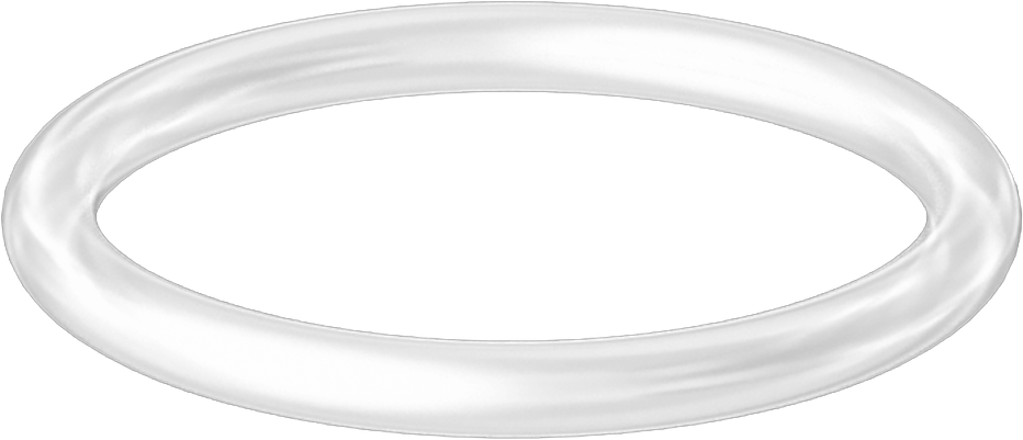 Yüksek Sıcaklık Temiz Oda Silikon O-Ring, 1/8 Kesirli Genişlik, Dash Numarası 218