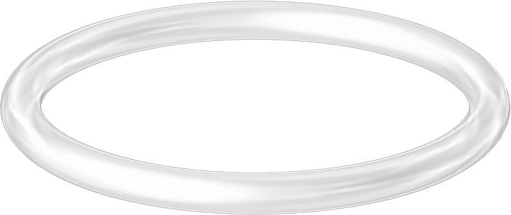 Yüksek Sıcaklık Temiz Oda Silikon O-Ring, 1/8 Kesirli Genişlik, Dash Numarası 222