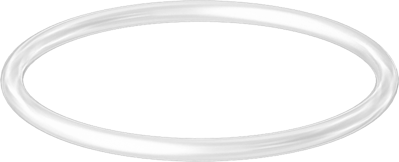 Yüksek Sıcaklık Temiz Oda Silikon O-Ring, 1/8 Kesirli Genişlik, Dash Numarası 228