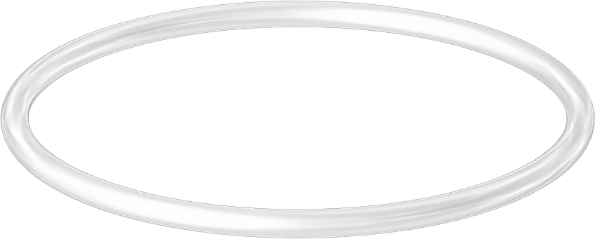 Yüksek Sıcaklık Temiz Oda Silikon O-Ring, 1/8 Kesirli Genişlik, Dash Numarası 232