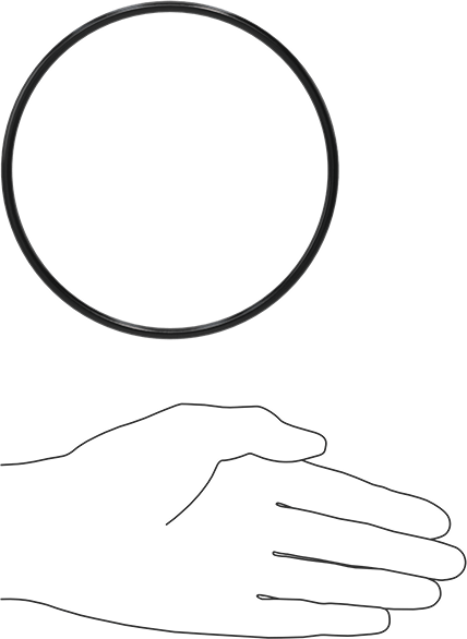 Yağa Dayanıklı Buna-N O-Ringler, 4.5 mm Genişlik