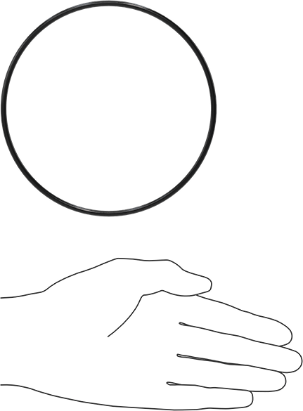 Yağa Dayanıklı Buna-N O-Ringler, 3.5 mm Genişlik