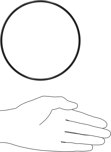 Kimyasala Dayanıklı Floroelastomer O-Ringler, 0.139" Genişlik