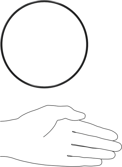 O-Ringler, Suya ve Buhara Dayanıklı EPDM, 0.125" Gerçek Genişlik