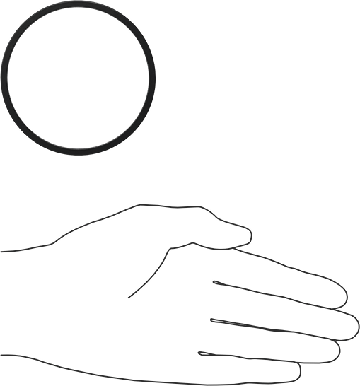 Kimyasala Dayanıklı Viton® Floroelastomer O-Ring, Kare Profilli, 1/8 Kesirli Genişlik, Dash No. 233