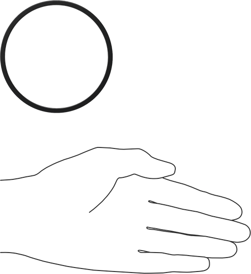 Kimyasala Dayanıklı Viton® Floroelastomer O-Ring, Kare Profilli, 1/8 Kesirli Genişlik, Dash No. 234