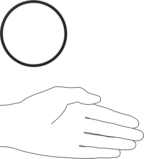 Kimyasala Dayanıklı Viton® Floroelastomer O-Ring, Kare Profilli, 1/8 Kesirli Genişlik, Dash No. 235