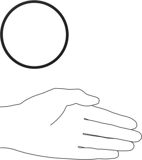 Kimyasala Dayanıklı Viton® Floroelastomer O-Ring, Kare Profilli, 1/8 Kesirli Genişlik, Dash No. 236