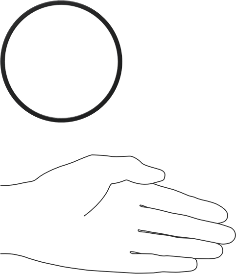 Kimyasala Dayanıklı Viton® Floroelastomer O-Ring, Kare Profilli, 1/8 Kesirli Genişlik, Dash No. 238