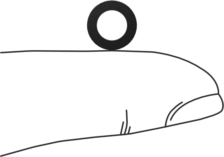 Kimyasala Dayanıklı Viton® Floroelastomer O-Ring, Kare Profilli, 1/16 Kesirli Genişlik, Dash No. 009