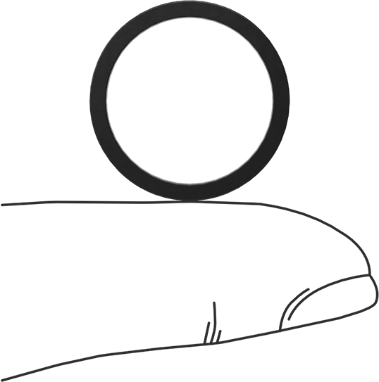 Kimyasala Dayanıklı Viton® Floroelastomer O-Ring, Kare Profilli, 1/16 Kesirli Genişlik, Dash No. 017