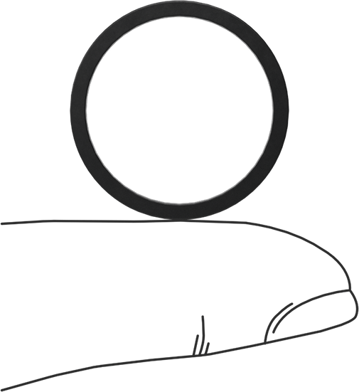 Kimyasala Dayanıklı Viton® Floroelastomer O-Ring, Kare Profilli, 1/16 Kesirli Genişlik, Dash No. 019