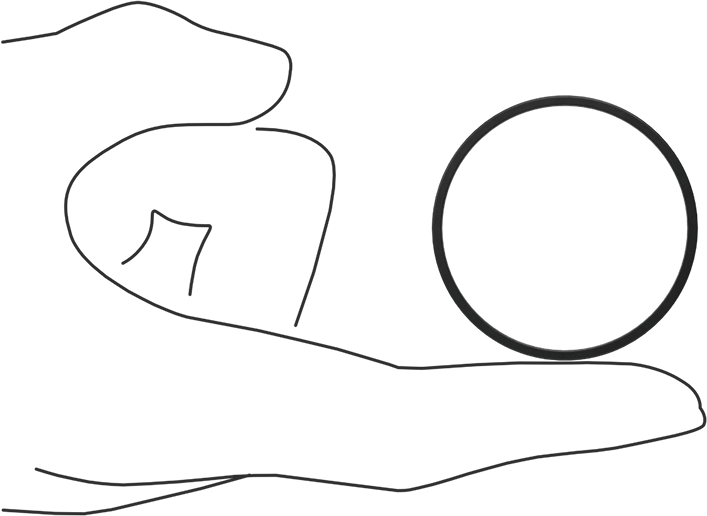 Kimyasala Dayanıklı Viton® Floroelastomer O-Ring, Kare Profilli, 1/16 Kesirli Genişlik, Dash No. 030