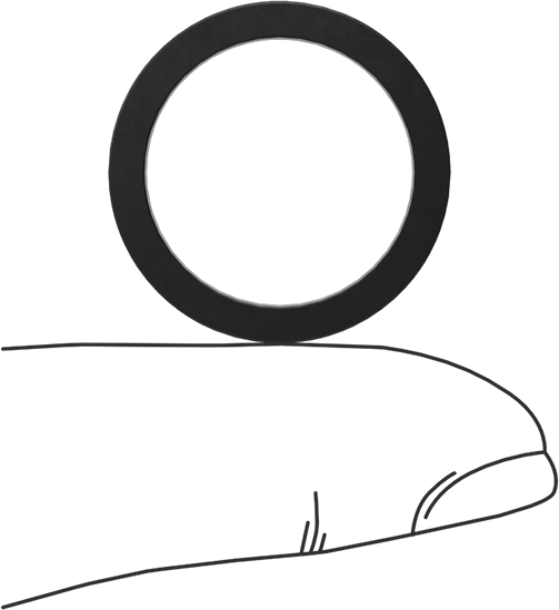Kimyasala Dayanıklı Viton® Floroelastomer O-Ring, Kare Profilli, 3/32 Kesirli Genişlik, Dash No. 116