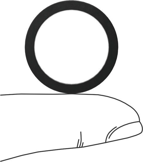 Kimyasala Dayanıklı Viton® Floroelastomer O-Ring, Kare Profilli, 3/32 Kesirli Genişlik, Dash No. 117