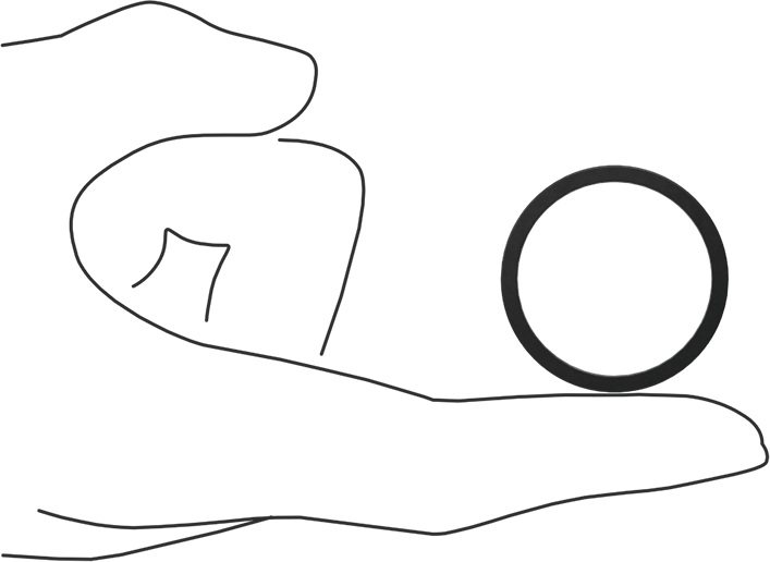 Kimyasala Dayanıklı Viton® Floroelastomer O-Ring, Kare Profilli, 3/32 Kesirli Genişlik, Dash No. 123