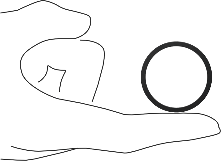 Kimyasala Dayanıklı Viton® Floroelastomer O-Ring, Kare Profilli, 3/32 Kesirli Genişlik, Dash No. 125