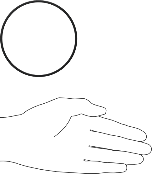 Kimyasala Dayanıklı Viton® Floroelastomer O-Ring, Kare Profilli, 3/32 Kesirli Genişlik, Dash No. 153