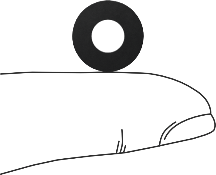 Kimyasala Dayanıklı Viton® Floroelastomer O-Ring, Kare Profilli, 1/8 Kesirli Genişlik, Dash No. 202