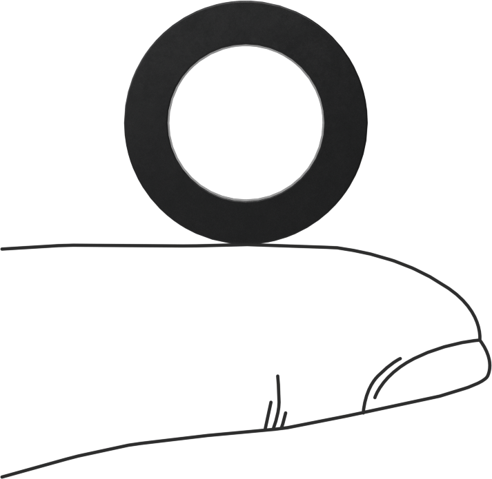 Kimyasala Dayanıklı Viton® Floroelastomer O-Ring, Kare Profilli, 1/8 Kesirli Genişlik, Dash No. 206