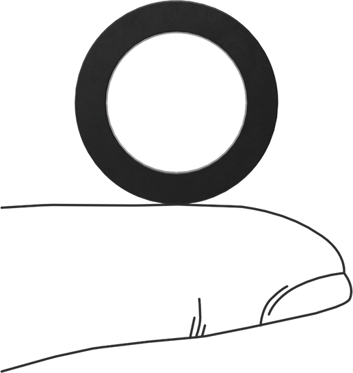 Kimyasala Dayanıklı Viton® Floroelastomer O-Ring, Kare Profilli, 1/8 Kesirli Genişlik, Dash No. 208