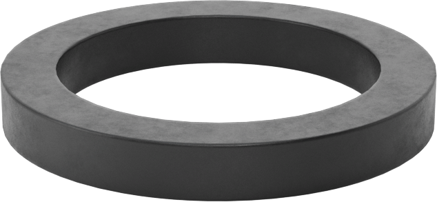 Kimyasala Dayanıklı Viton® Floroelastomer O-Ring, Kare Profilli, 1/8 Kesirli Genişlik, Dash No. 211