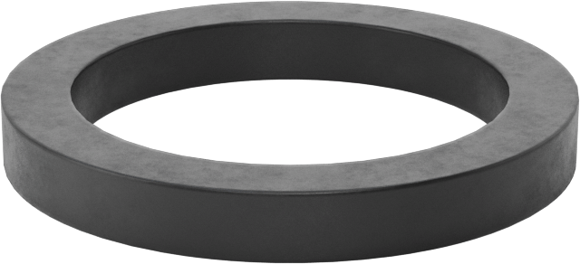 Kimyasala Dayanıklı Viton® Floroelastomer O-Ring, Kare Profilli, 1/8 Kesirli Genişlik, Dash No. 212